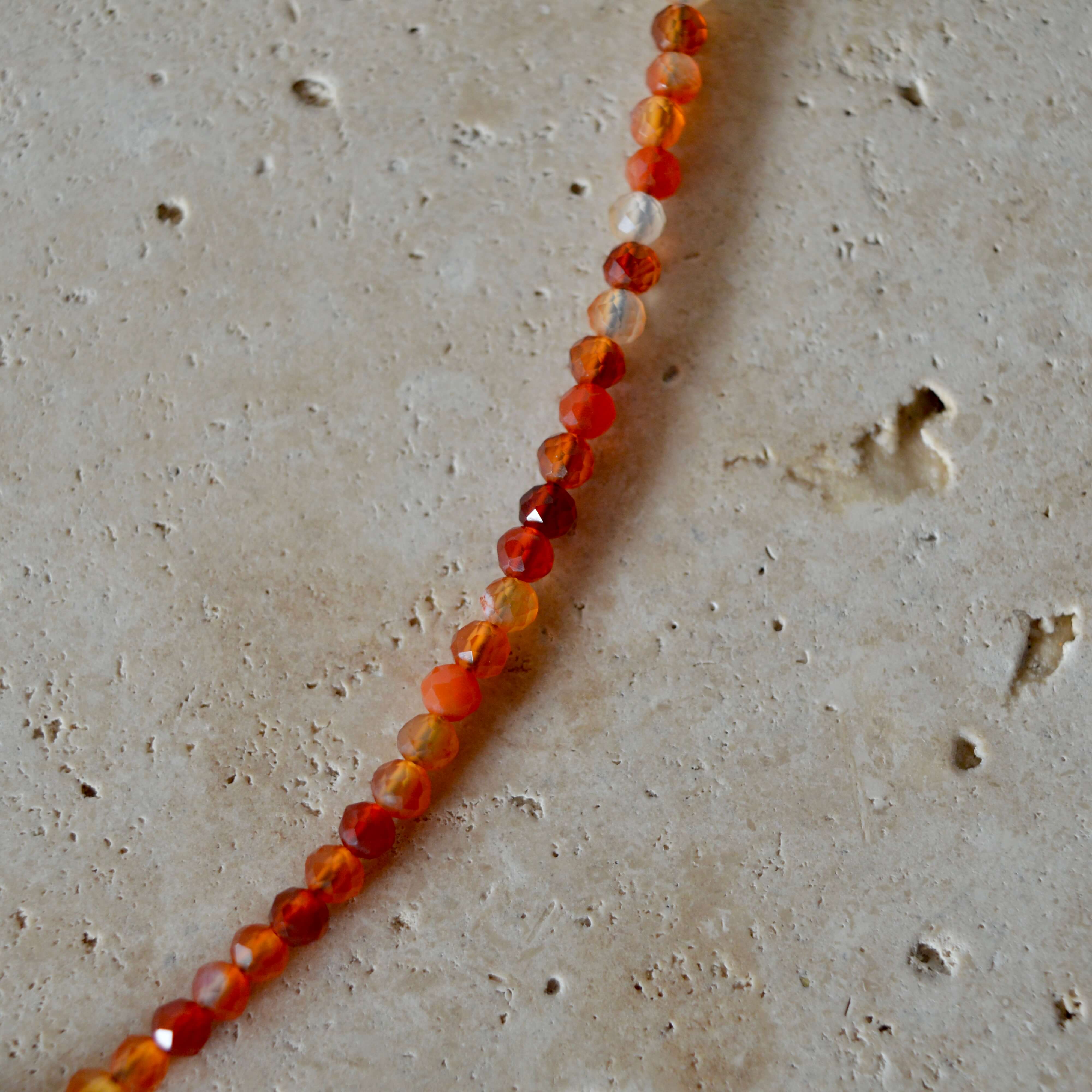 THE DAINTY- EYES- Carnelian- NECKLACE